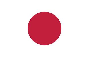 Japan Flagge Illustration. Japan National Flagge. vektor