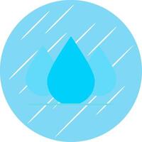 Wasser fallen eben Blau Kreis Symbol vektor