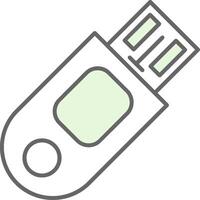 USB Stick Stutfohlen Symbol vektor
