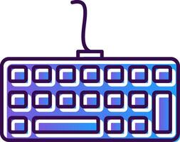 Tastatur Gradient gefüllt Symbol vektor