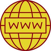 Internetleitung zweifarbiges Symbol vektor