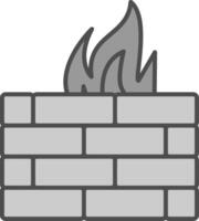 Firewall Stutfohlen Symbol vektor