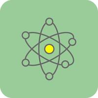 vetenskap fylld gul ikon vektor