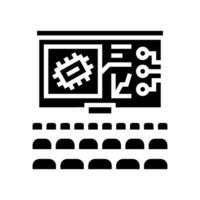 Technik Konventionen Enthusiast Glyphe Symbol Illustration vektor