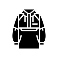 vindjackor streetwear trasa mode glyf ikon illustration vektor
