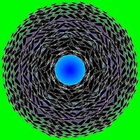 rot abstrakt Muster im grau Farbe auf Blau und Grün Hintergrund vektor