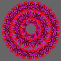 hell runden festlich Muster im Rosa und rot Farben auf ein grau Hintergrund vektor