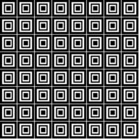nahtlos Textur im das bilden von ein geometrisch Muster von schwarz Quadrate auf ein Weiß Hintergrund vektor