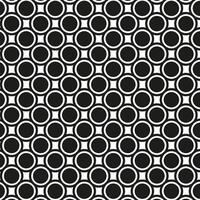 nahtlos Textur im das bilden von schwarz geometrisch Formen auf ein Weiß Hintergrund vektor