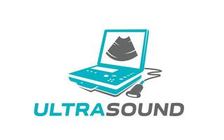 ultraljud ikon för ultrasonografi undersökning vektor