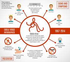 Ebola virusinfographics vektor