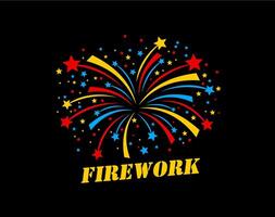Karneval Konfetti Feuerwerk Symbol zum Geburtstag Veranstaltung vektor