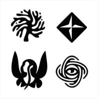 Symbol einstellen Pack Design vektor