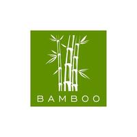 bambu ikon, asiatisk spa, hälsa och skönhet symbol vektor