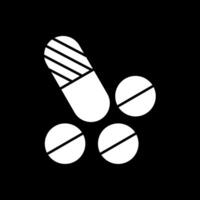 Tabletten Glyphe invertiert Symbol vektor