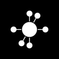 Diagramm Glyphe invertiert Symbol vektor