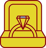 Ring Box Stutfohlen Symbol vektor