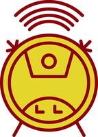 WLAN-Linie zweifarbiges Symbol vektor