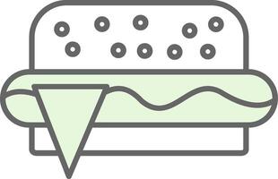 schnell Essen Stutfohlen Symbol vektor