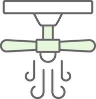 Decke Ventilator Stutfohlen Symbol vektor