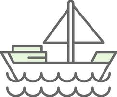 Schlauchboot Stutfohlen Symbol vektor