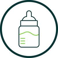 Baby Flasche Linie Kreis Symbol vektor