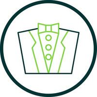 Bräutigam Kleid Linie Kreis Symbol vektor