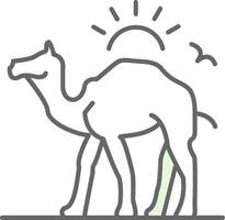 Kamel Stutfohlen Symbol vektor
