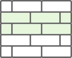 brickwall fylla ikon vektor
