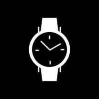 Armbanduhr Glyphe invertiert Symbol vektor