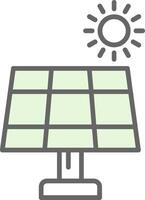 Solar- Panel Stutfohlen Symbol vektor