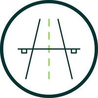 Autobahn Linie Kreis Symbol vektor