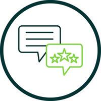 Feedback Linie Kreis Symbol vektor