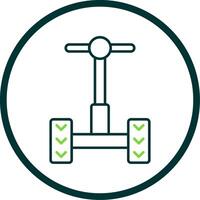 Segway Linie Kreis Symbol vektor