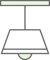 Decke Lampe Stutfohlen Symbol vektor
