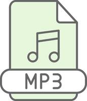 mp3 fylla ikon vektor