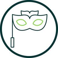 Auge Maske Linie Kreis Symbol vektor