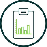 Bar Diagramm Linie Kreis Symbol vektor