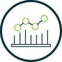 Analyse Linie Kreis Symbol vektor