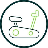 ausüben Fahrrad Linie Kreis Symbol vektor