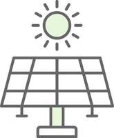 Solar- Energie Stutfohlen Symbol vektor