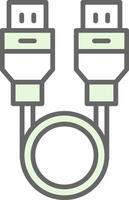 USB Kabel Stutfohlen Symbol vektor