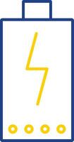 Stromleitung zweifarbiges Symbol vektor