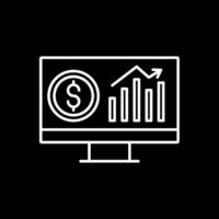 Invertiertes Symbol für die Analyselinie vektor