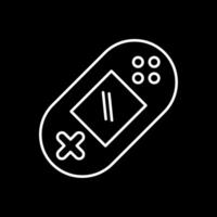 Invertiertes Symbol für die Spielkonsolenlinie vektor