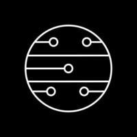Mars Linie invertiert Symbol vektor
