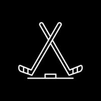 is hockey linje omvänd ikon vektor