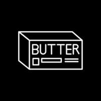 Butter Linie invertiert Symbol vektor