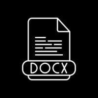 docx-Zeile invertiertes Symbol vektor