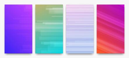 modern bunt Gradient Hintergrund mit Linien vektor